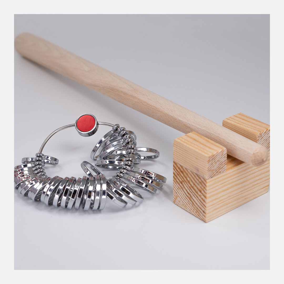 Ringmaß, Ringstock uns Auflage